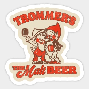 Trommer's Gnomes Retro Defunct Malt Beer Sticker